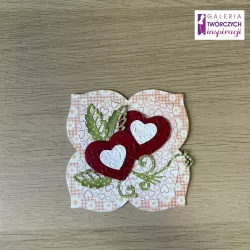 Serca - Kartka 10,5 x 10,5 cm